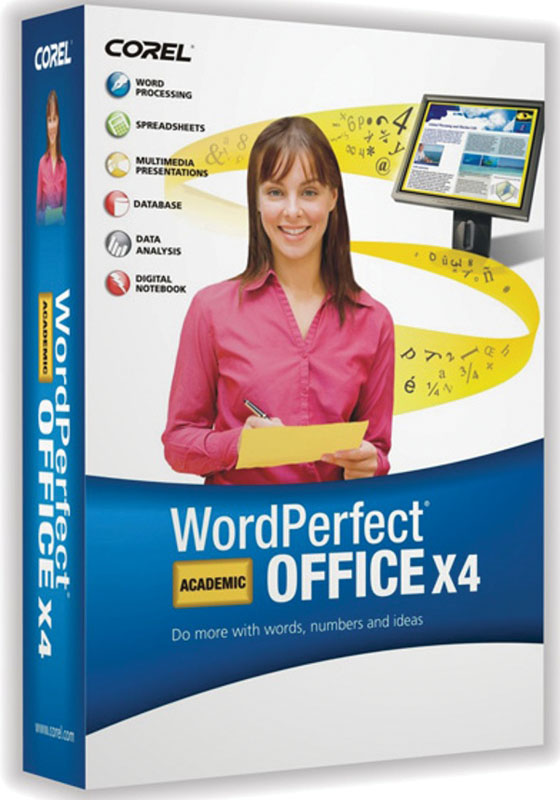 Academic Corel WordPerfect Office X4 Eng/French - Click Image to Close